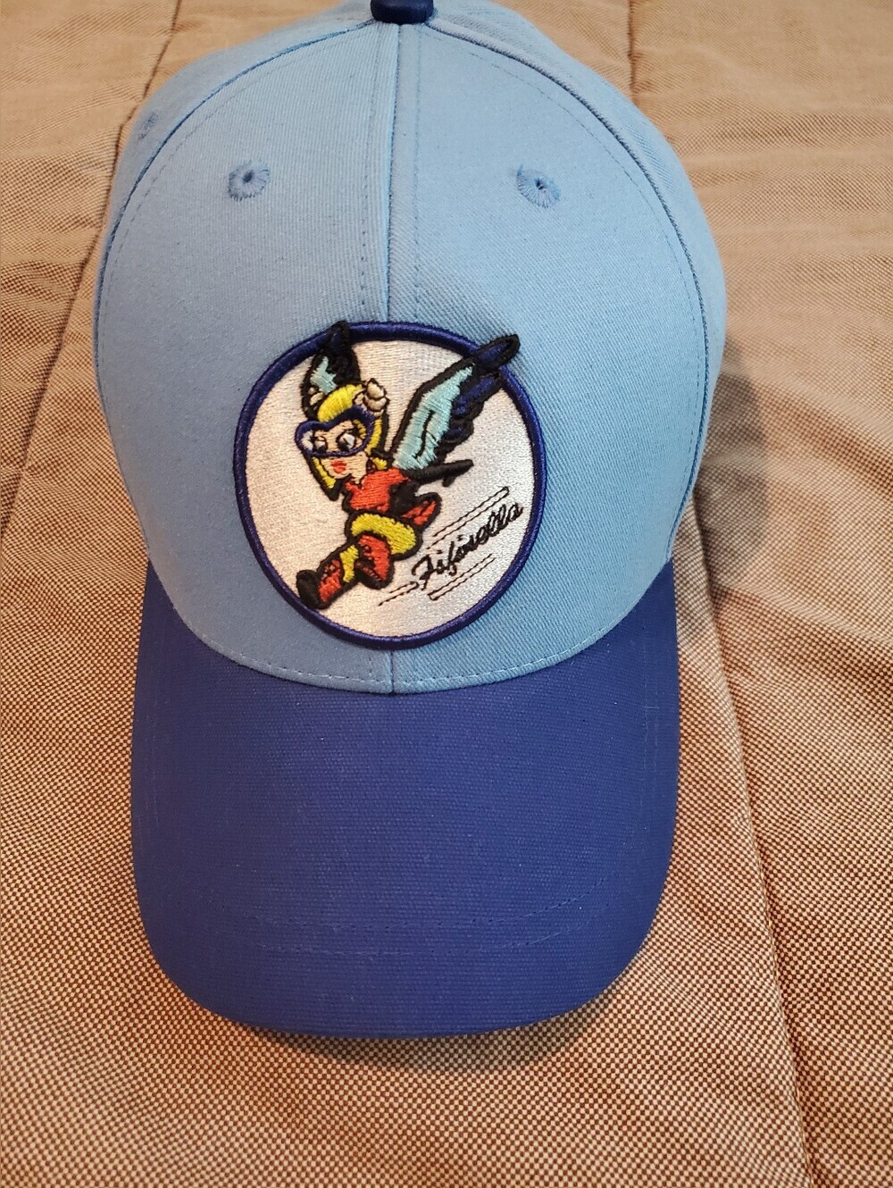 Air Force USAF Fifinella Wasp Unisex Light Blue Strapback Cap Hat